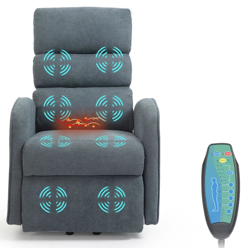 Fauteuil de massage électrique releveur – 8 points de massage, 5 modes de vibration