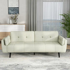 Canapé futon convertible dossier inclinable réglable lit de repos