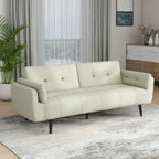 Canapé futon convertible dossier inclinable réglable lit de repos
