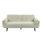 Canapé futon convertible dossier inclinable réglable lit de repos