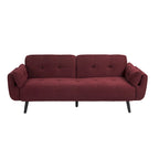 Canapé futon convertible dossier inclinable réglable lit de repos