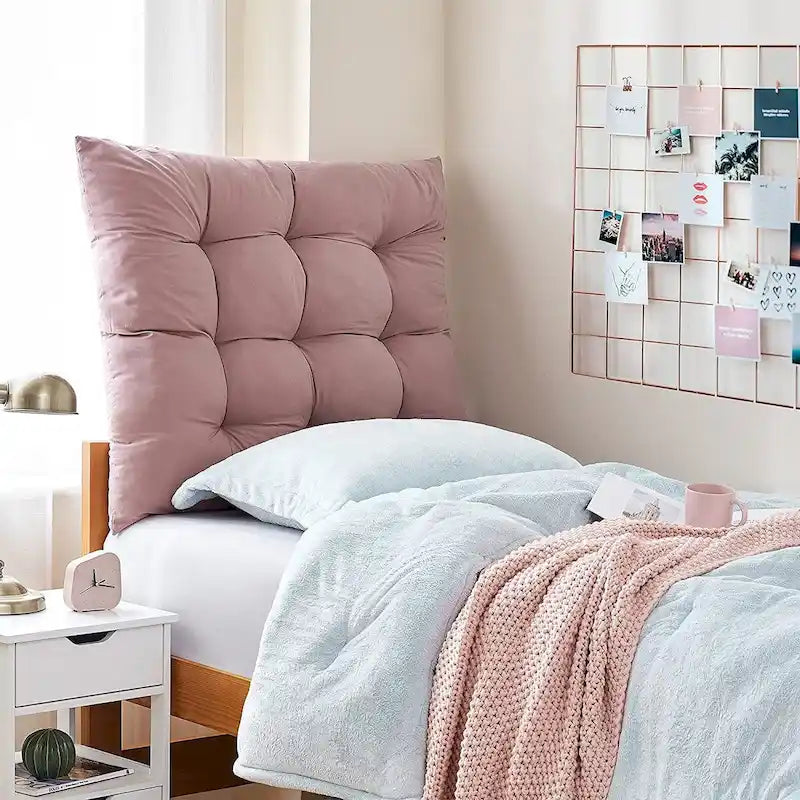 Tête de lit capitonnée gonflée pour lit jumeau XL pour dortoir et chambre à coucher