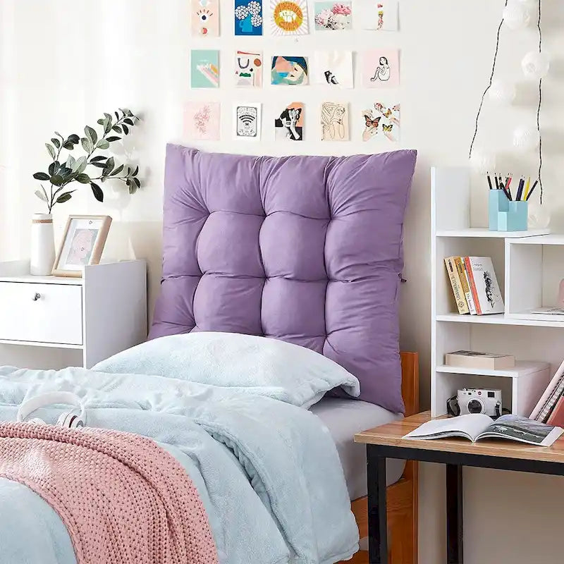 Tête de lit capitonnée gonflée pour lit jumeau XL pour dortoir et chambre à coucher
