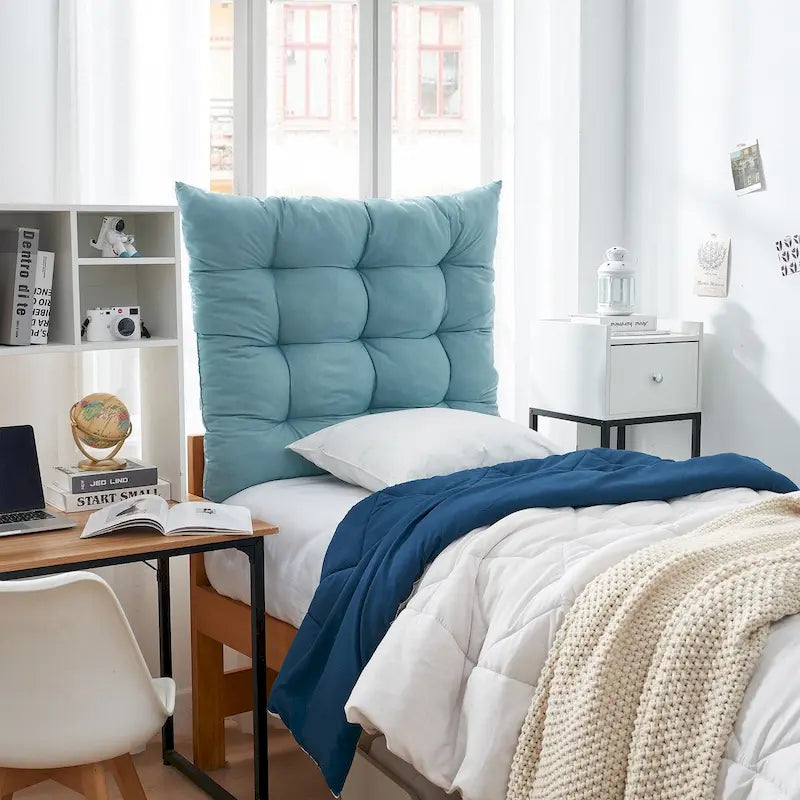 Tête de lit capitonnée gonflée pour lit jumeau XL pour dortoir et chambre à coucher