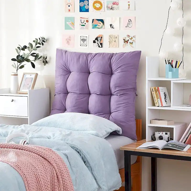 Tête de lit capitonnée gonflée pour lit jumeau XL pour dortoir et chambre à coucher