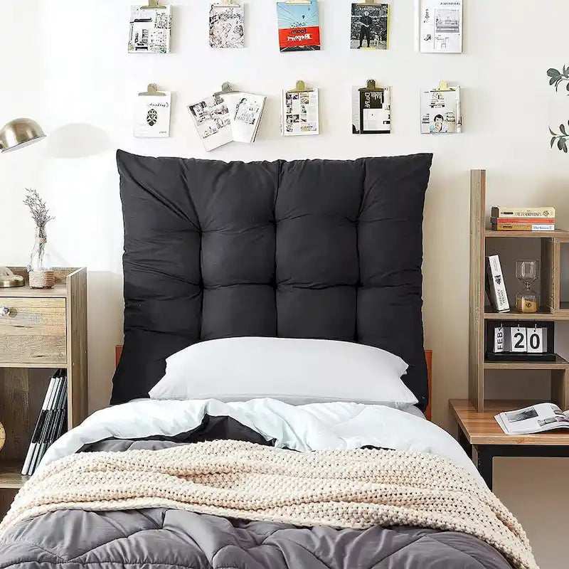 Tête de lit capitonnée gonflée pour lit jumeau XL pour dortoir et chambre à coucher