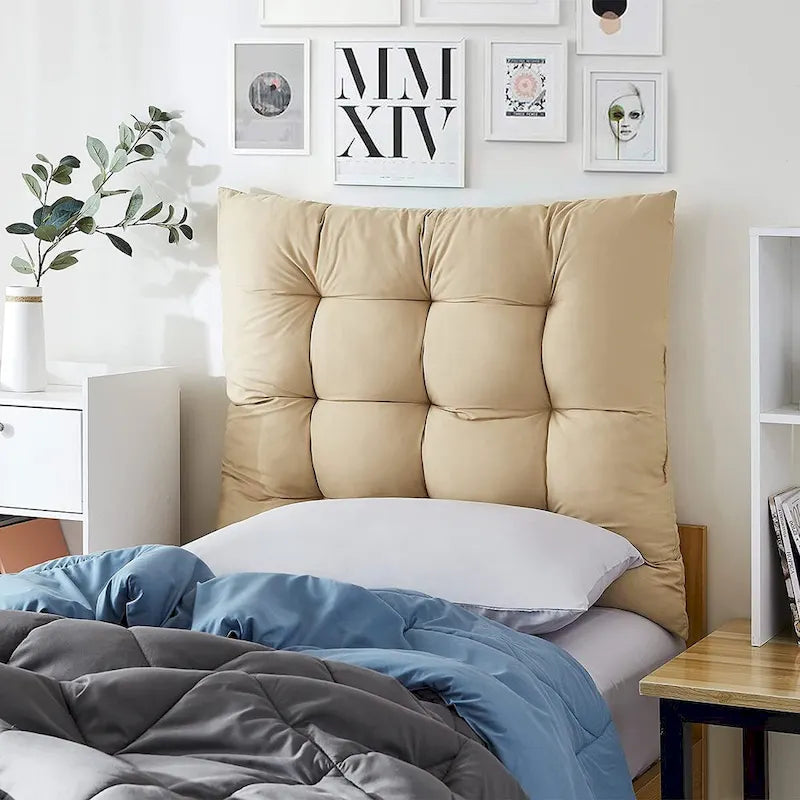 Tête de lit capitonnée gonflée pour lit jumeau XL pour dortoir et chambre à coucher
