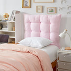 Tête de lit capitonnée gonflée pour lit jumeau XL pour dortoir et chambre à coucher