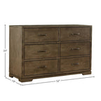 Commode 6 tiroirs Dovetail, Graphite